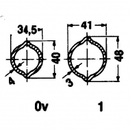 751116800 Rura profilowa standardowa, 0v L-800 mm