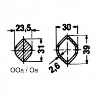 751200 Rura profilowa Walterscheid, 0A, L-2900 mm