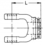 351400 Widłak wewnętrzny na rurę seria W, 2A, W2400