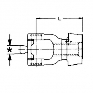 2083810 Widełki Walterscheid, zew. szeroko. QS 1 3/8 Z6, seria W2280