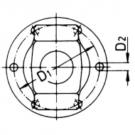 216600 Widły kołnierzowe seria W, 120 mm, W2300