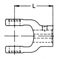 362401 Widłak zewnętrzny z rowkiem i otworem gwintowanym seria W, Ø 35 mm rowek 10 mm, W2500