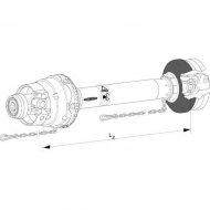 WWE23801010 Wał szerokokątny Walterscheid, SD15, seria WWZ2380, L-1010 mm