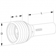 PG301500A Rura ochronna połówkowa PG2 20, Walterscheid, zewn., D-230 mm, L-1500 mm