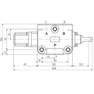 DF253001 Kurek 3-drogowy DF25/3A-12L Walvoil