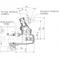 DF253001 Kurek 3-drogowy DF25/3A-12L Walvoil