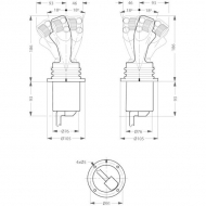 PROF162F1109 Dźwignia, Joystick, PROF Danfoss