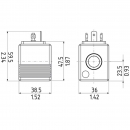 12VAK80338 Cewka 12 VDC do 10088/10140  23mm / 50mm, AK Regeltechnik