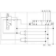 6224AK10138 Zawór sterujący 6/2-1"-24VDC