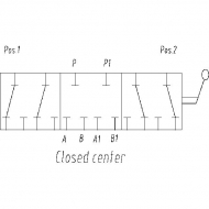 DH056B Rozdzielacz obrotowy 6-drogowy, typ B 3/8 BSP Oleodinamica Marchesini