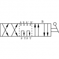 DH058A Rozdzielacz obrotowy 8-drogowy, typ A 3/8 BSP Oleodinamica Marchesini