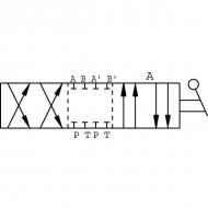 DH058A Rozdzielacz obrotowy 8-drogowy, typ A 3/8 BSP Oleodinamica Marchesini