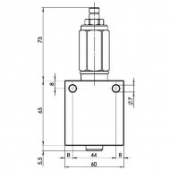 FPRP2D03001 Zawór redukcyjny ciśnieniowy 2-drożny, 1/4 BSP 40 - 120 barów FluidPress