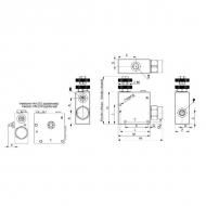 FPRF34ST 3-drożny regulator przepływu 3/4 90-1