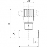 FT257534 Zawór dławiąco-zwrotny FT 257/5 3/4", 3/4 Tognella