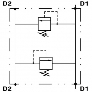 VAIL10001 Zawór ograniczający ciśnienie podwójny