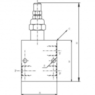 VMPBL05004 Zawór ograniczający ciśnienia VMPB 06 TB S, Walvoil