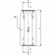 LCV10002 Zawór zwrotny S 08 (5,0 bar)