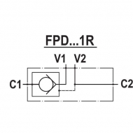 FPD05001 Sterowany zawór zwrotny 3/8 BSP