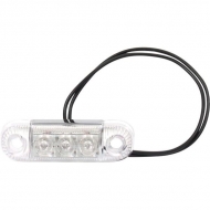 1400300121 Lampa obrysowa 3 LED, 283 przednia biała 12/24V